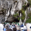 Pielgrzymka do Lourdes (od 4 do 11 Października) - Msza przy Grocie i zdjęcie grupowe