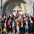 Pielgrzymka do Lourdes (od 4 do 11 Października) - Msza przy Grocie i zdjęcie grupowe